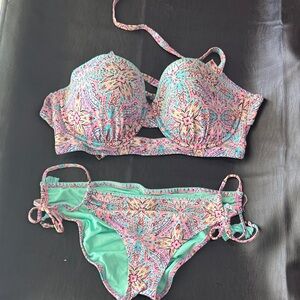 Shade & Shore Multicolor Paisley Bikini